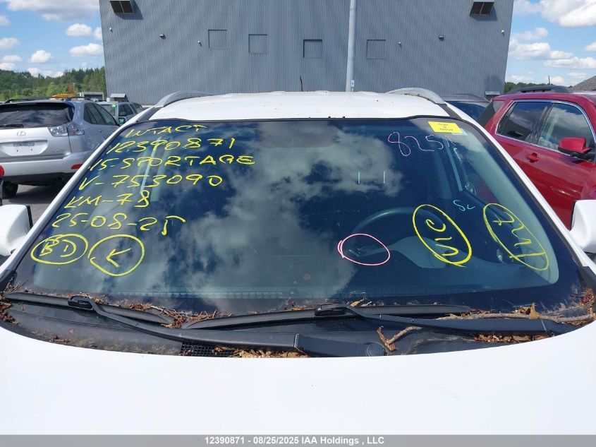 2015 Kia Sportage VIN: KNDPBCAC5F7753090 Lot: 12390871