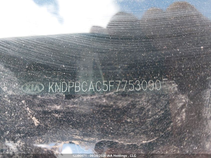 2015 Kia Sportage VIN: KNDPBCAC5F7753090 Lot: 12390871
