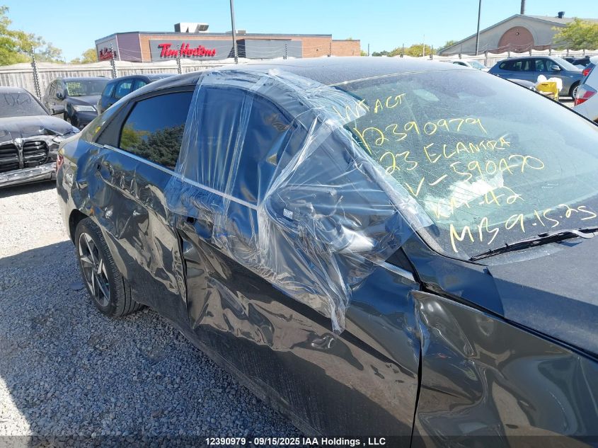 2023 Hyundai Elantra VIN: KMHLN4AG3PU590470 Lot: 12390979