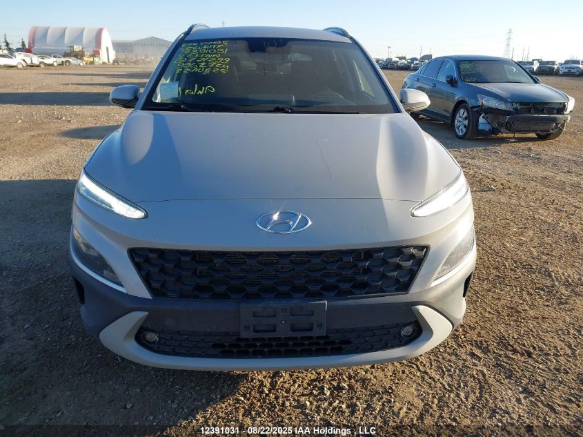 2022 Hyundai Kona Preferred Awd VIN: KM8K2CAB4NU771299 Lot: 12391031
