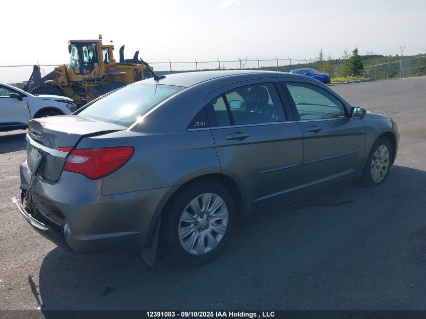 2013 Chrysler 200 Lx VIN: 1C3CCBAB1DN513092 Lot: 12391083