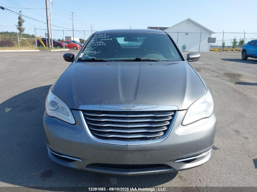 2013 Chrysler 200 Lx VIN: 1C3CCBAB1DN513092 Lot: 12391083