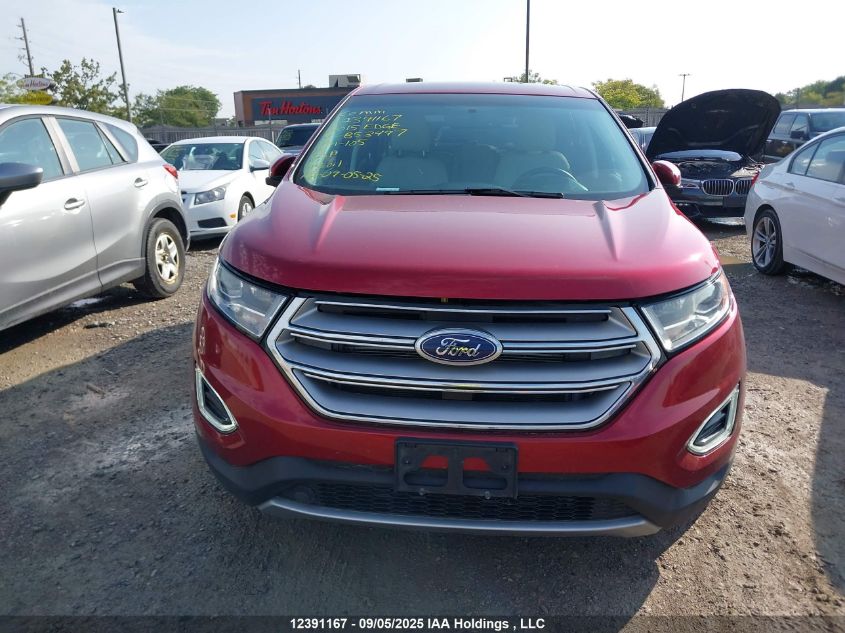 2015 Ford Edge Titanium VIN: 2FMTK4K82FBB53497 Lot: 12391167