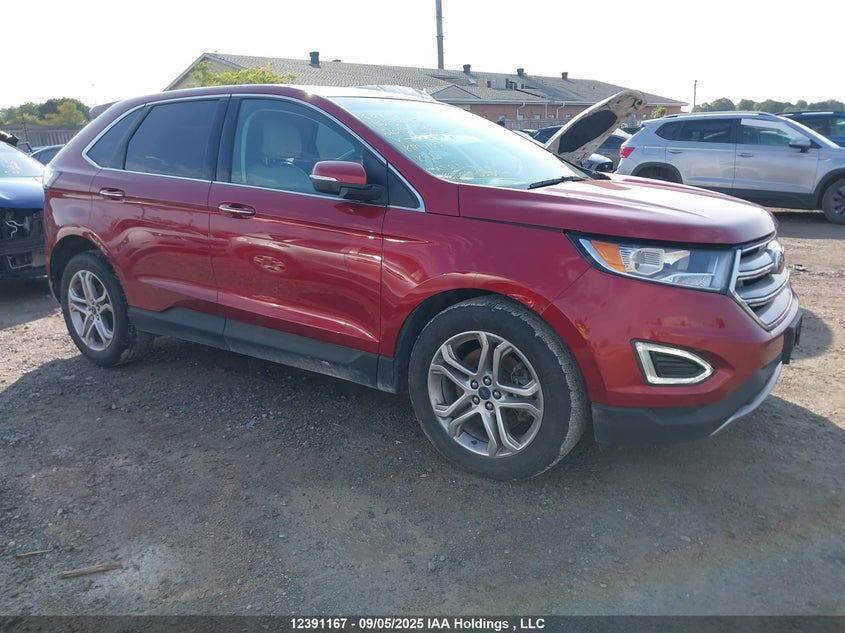 2FMTK4K82FBB53497 2015 Ford Edge Titanium auction photo 1