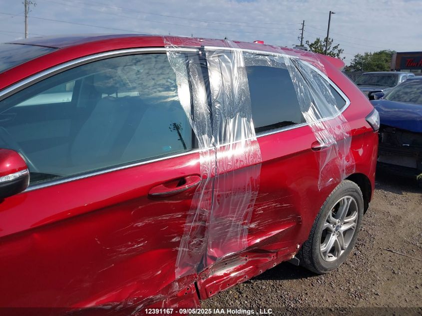 2015 Ford Edge Titanium VIN: 2FMTK4K82FBB53497 Lot: 12391167