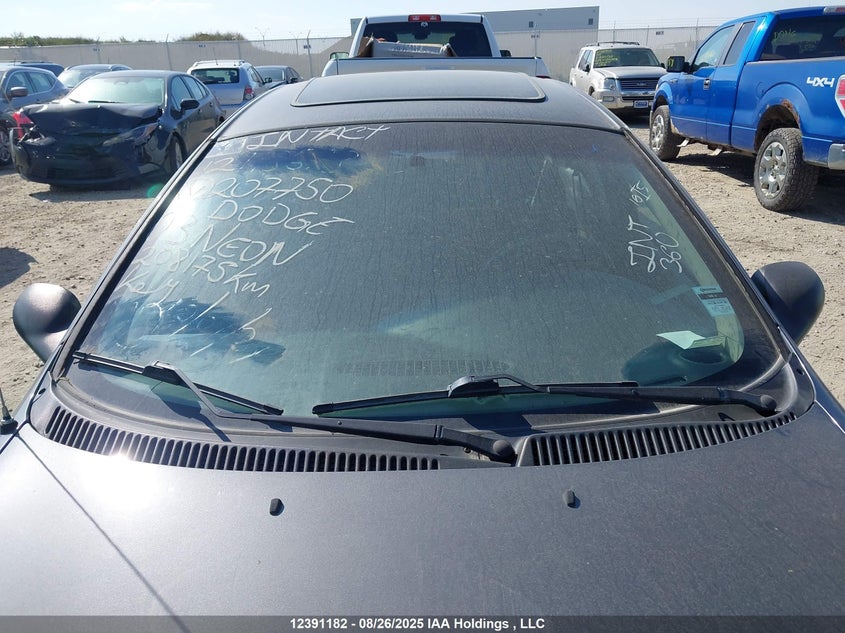 2003 Dodge Sx 2.0 VIN: 1B3ES56C63D207750 Lot: 12391182