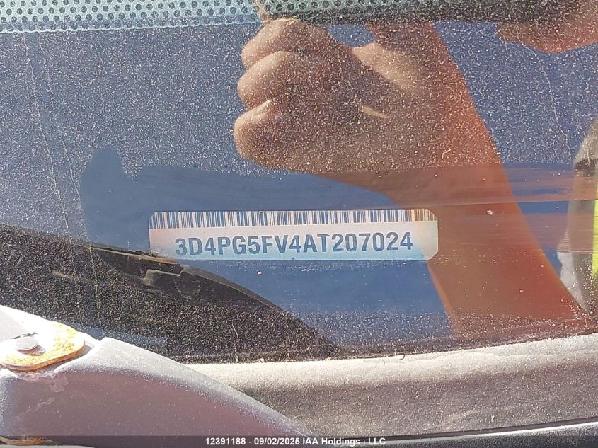 2010 Dodge Journey VIN: 3D4PG5FV4AT207024 Lot: 12391188