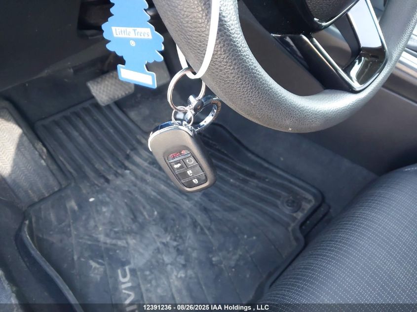 2022 Honda Civic Lx VIN: 2HGFE2F27NH121077 Lot: 12391236