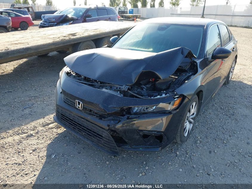2022 Honda Civic Lx VIN: 2HGFE2F27NH121077 Lot: 12391236
