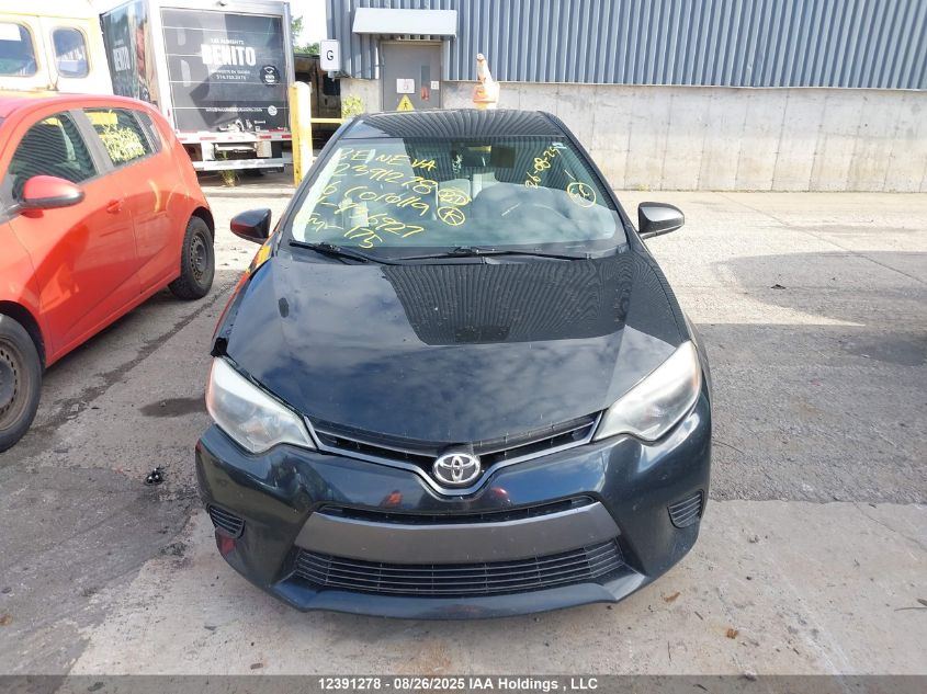 2016 Toyota Corolla Le VIN: 2T1BURHE6GC736927 Lot: 12391278