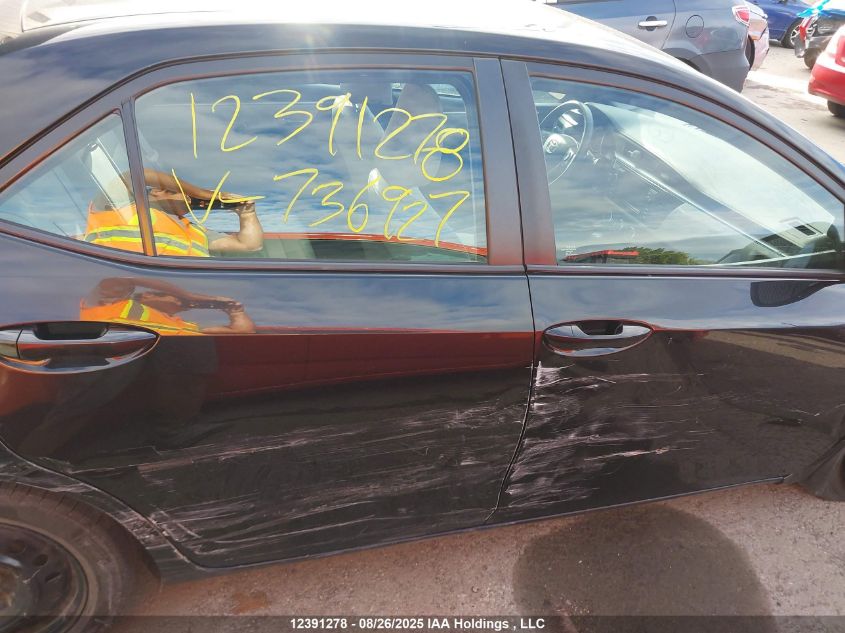 2016 Toyota Corolla Le VIN: 2T1BURHE6GC736927 Lot: 12391278