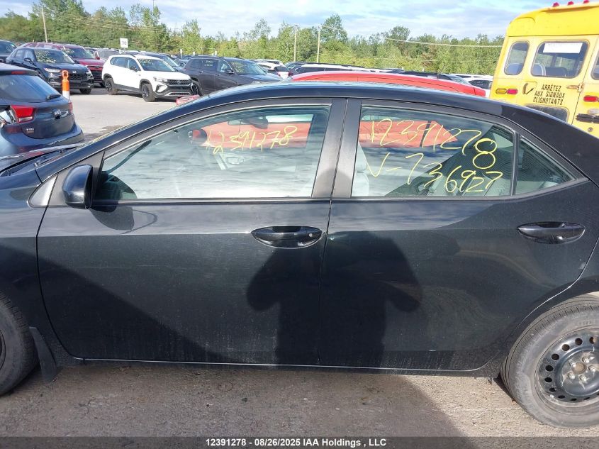 2016 Toyota Corolla Le VIN: 2T1BURHE6GC736927 Lot: 12391278