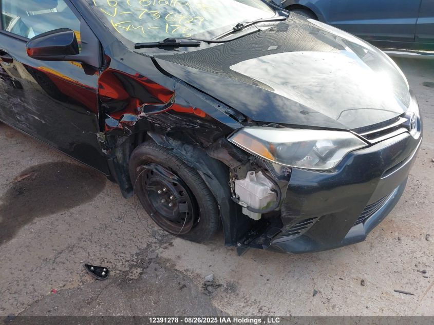 2016 Toyota Corolla Le VIN: 2T1BURHE6GC736927 Lot: 12391278