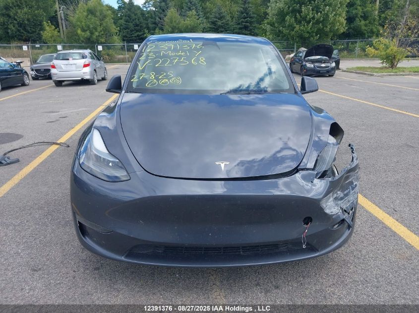 2023 Tesla Model Y VIN: LRWYGDFD6PC227568 Lot: 12391376