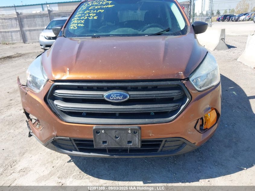 2017 Ford Escape S VIN: 1FMCU0F75HUD13289 Lot: 12391389