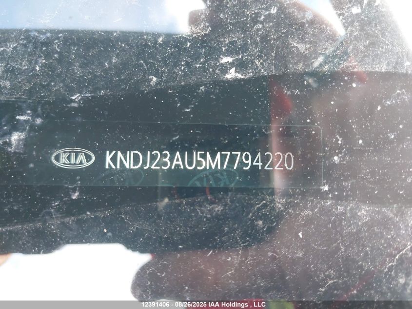 2021 Kia Soul Lx VIN: KNDJ23AU5M7794220 Lot: 12391406