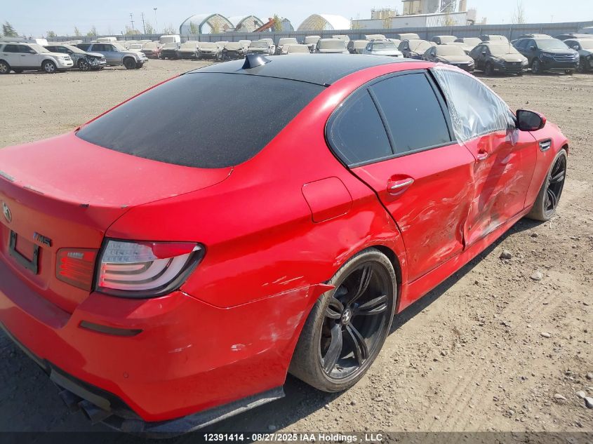 2016 BMW M5 VIN: WBSFV9C58GD595456 Lot: 12391414