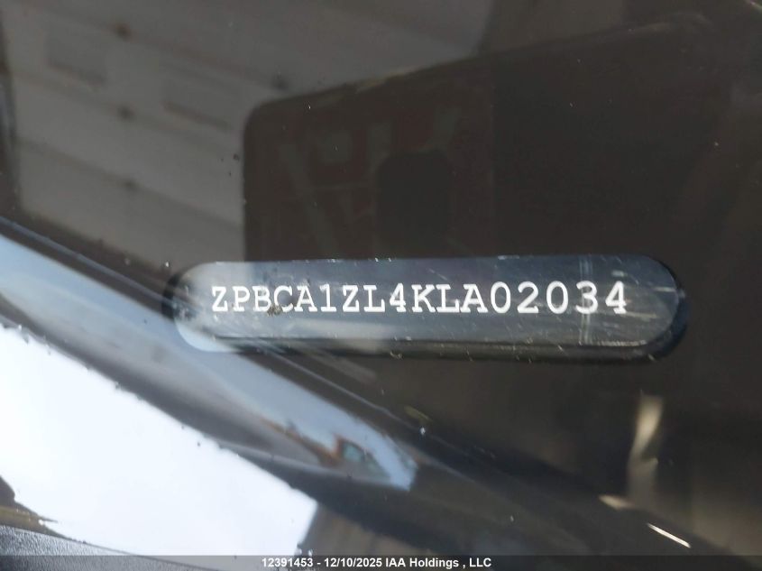 2019 Lamborghini Urus VIN: ZPBCA1ZL4KLA02034 Lot: 12391453