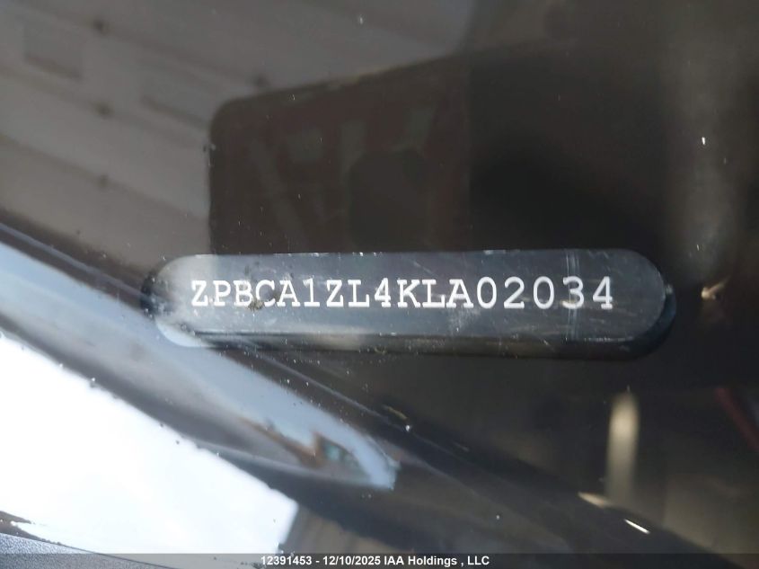 2019 Lamborghini Urus VIN: ZPBCA1ZL4KLA02034 Lot: 12391453