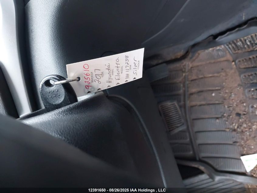 2017 Hyundai Elantra Se VIN: 5NPD74LF9HH117238 Lot: 12391650