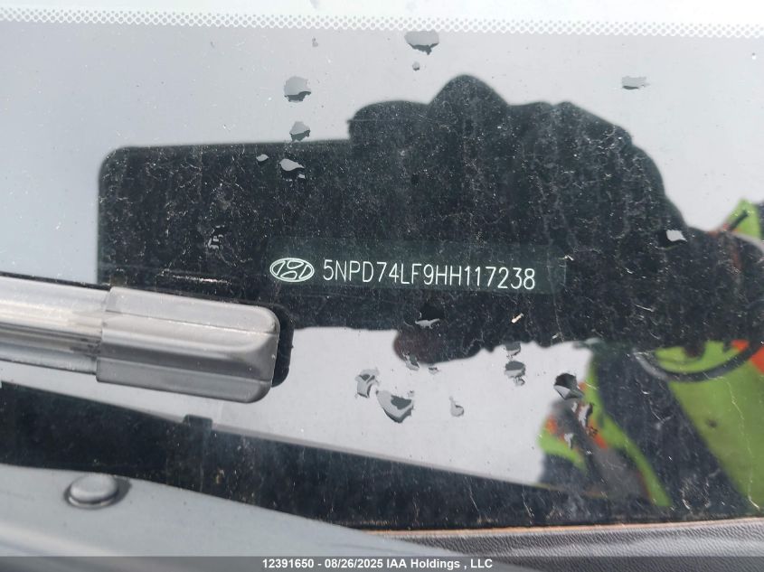 2017 Hyundai Elantra Se VIN: 5NPD74LF9HH117238 Lot: 12391650