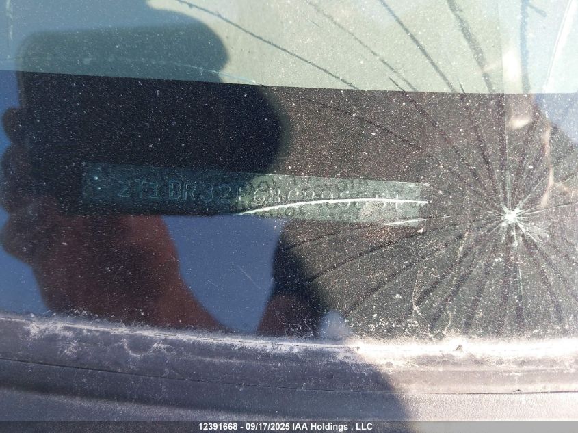 2008 Toyota Corolla Ce/Le/S VIN: 2T1BR32E68C895651 Lot: 12391668