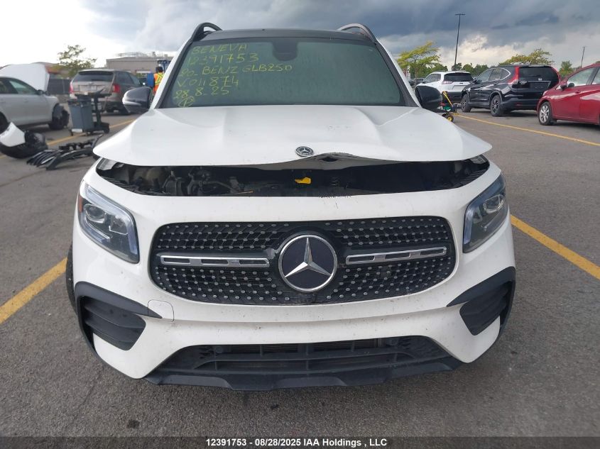 2020 Mercedes-Benz Glb 250 4Matic VIN: WDC4M4HB6LW011874 Lot: 12391753