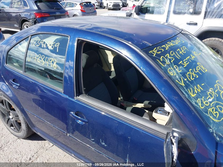 2002 Volkswagen Jetta Gl VIN: 3VWRB29M62M128498 Lot: 12391769