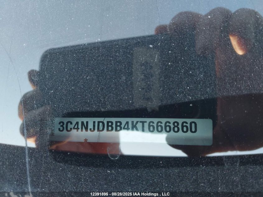 2019 Jeep Compass North VIN: 3C4NJDBB4KT666860 Lot: 12391895