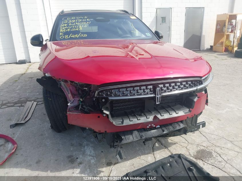 2024 Lincoln Nautilus Reserve VIN: 5LMPJ8KA9RJ864223 Lot: 12391906