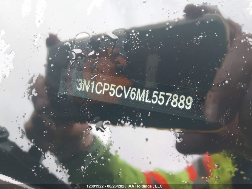 2021 Nissan Kicks Sv VIN: 3N1CP5CV6ML557889 Lot: 12391922