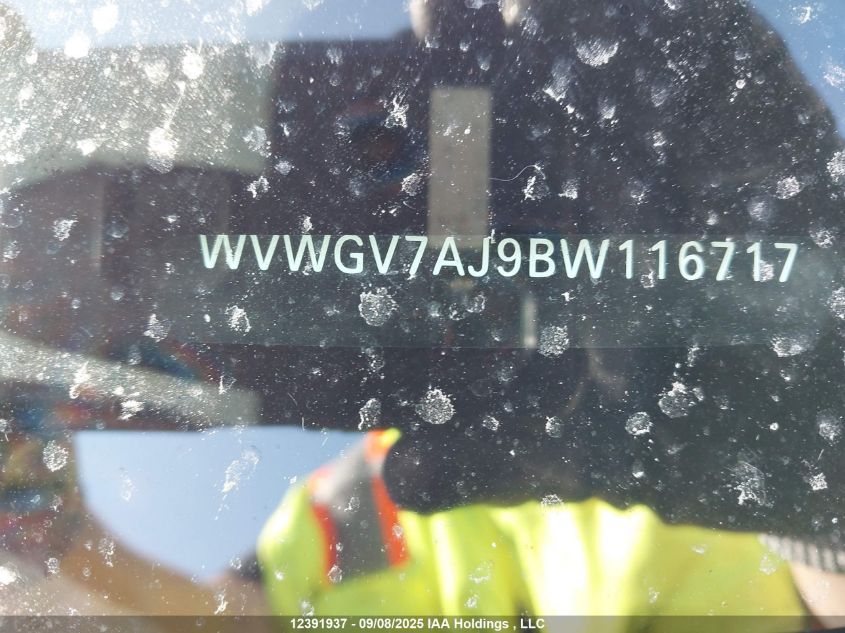 VOLKSWAGEN GOLF GTI 2011 WVWGV7AJ9BW116717 Photo 9