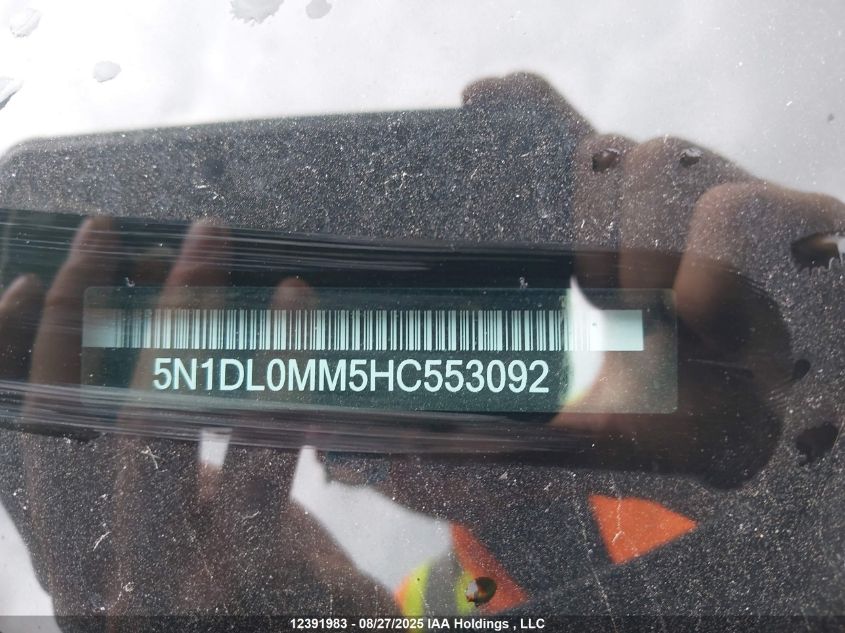 2017 Infiniti Qx60 VIN: 5N1DL0MM5HC553092 Lot: 12391983