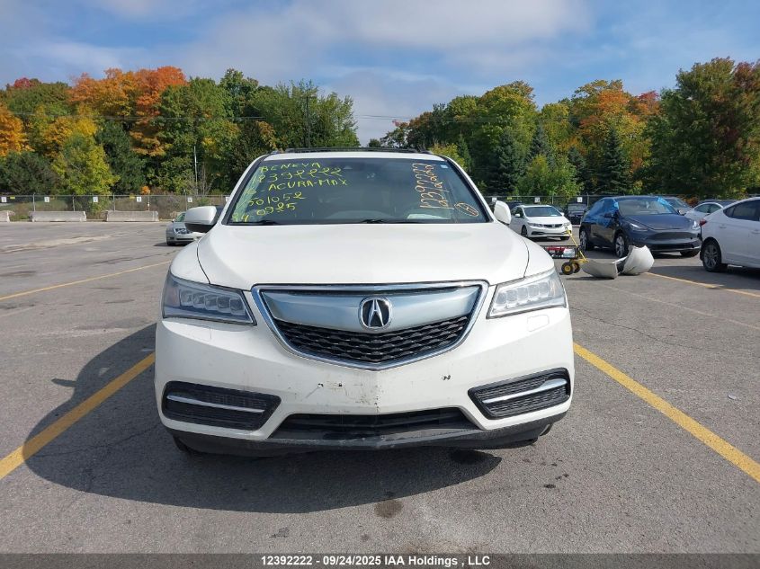 2016 Acura Mdx Navigation Package VIN: 5FRYD4H42GB501052 Lot: 12392222
