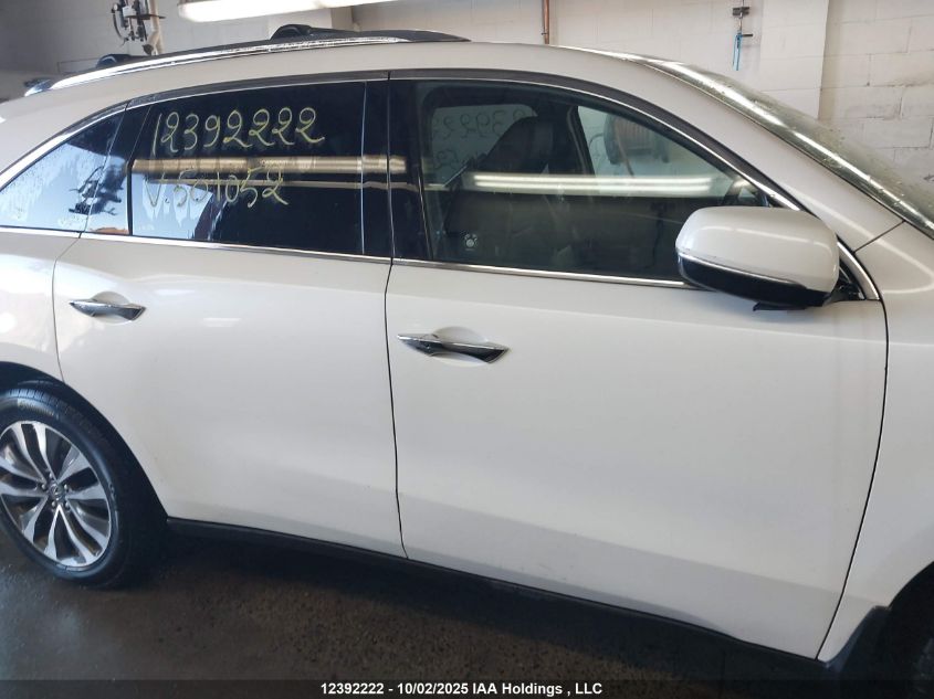 2016 Acura Mdx Navigation Package VIN: 5FRYD4H42GB501052 Lot: 12392222