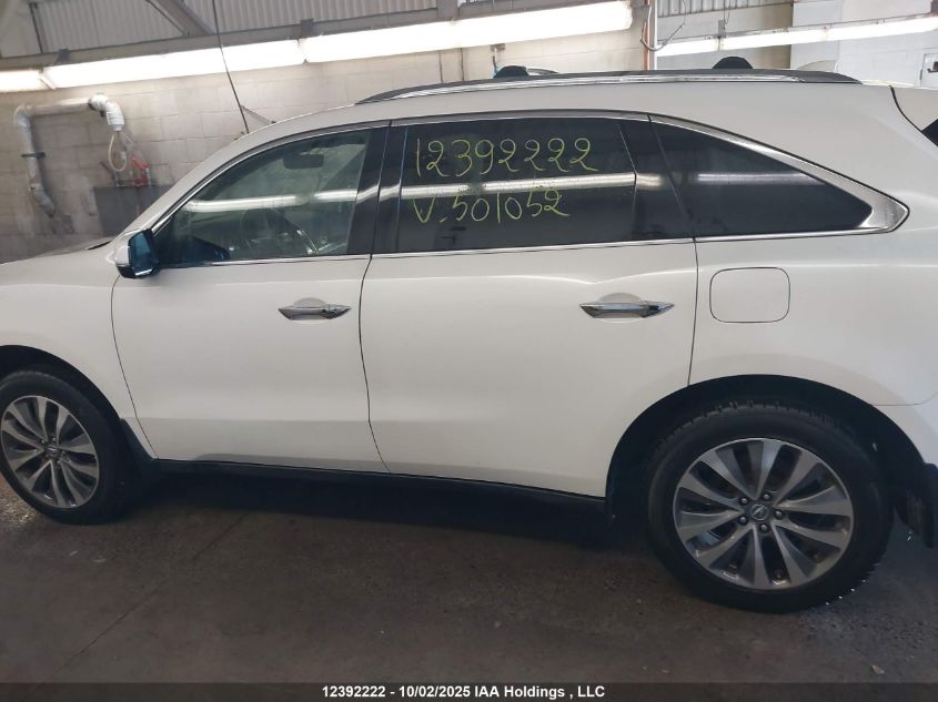 2016 Acura Mdx Navigation Package VIN: 5FRYD4H42GB501052 Lot: 12392222