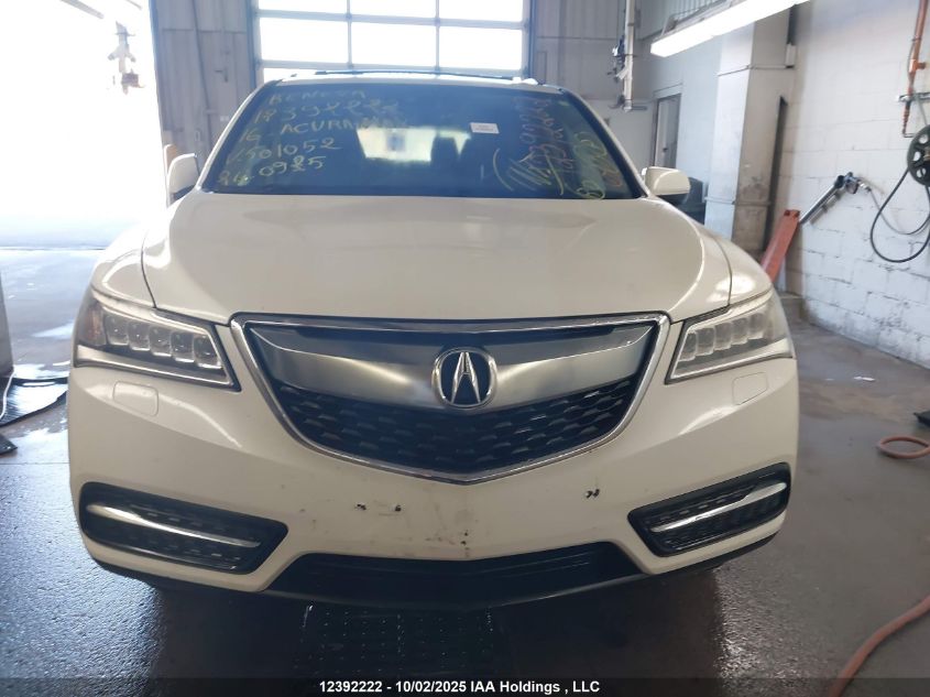 2016 Acura Mdx Navigation Package VIN: 5FRYD4H42GB501052 Lot: 12392222