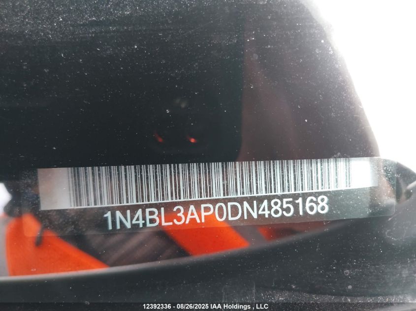 2013 Nissan Altima VIN: 1N4BL3AP0DN485168 Lot: 12392336