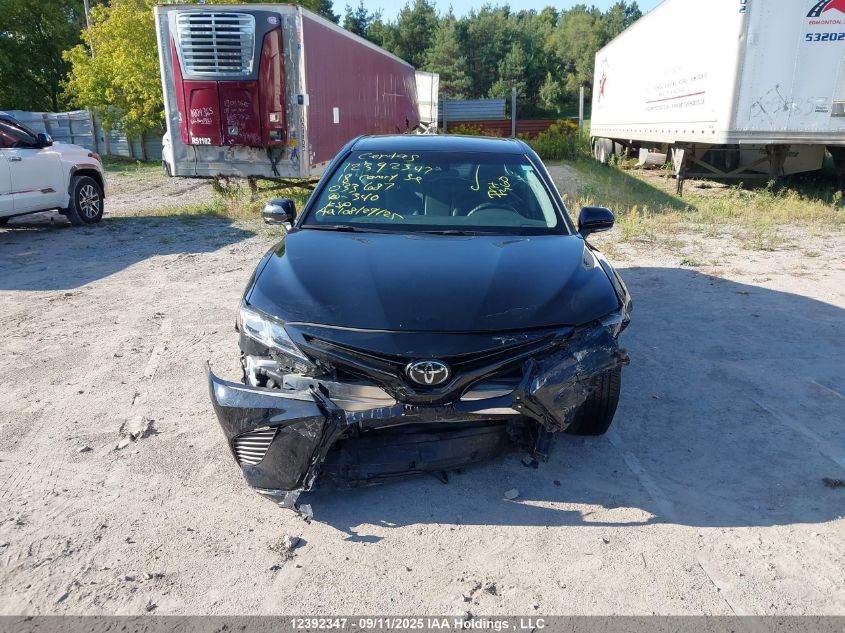 2018 Toyota Camry Se VIN: 4T1B11HK6JU033687 Lot: 12392347