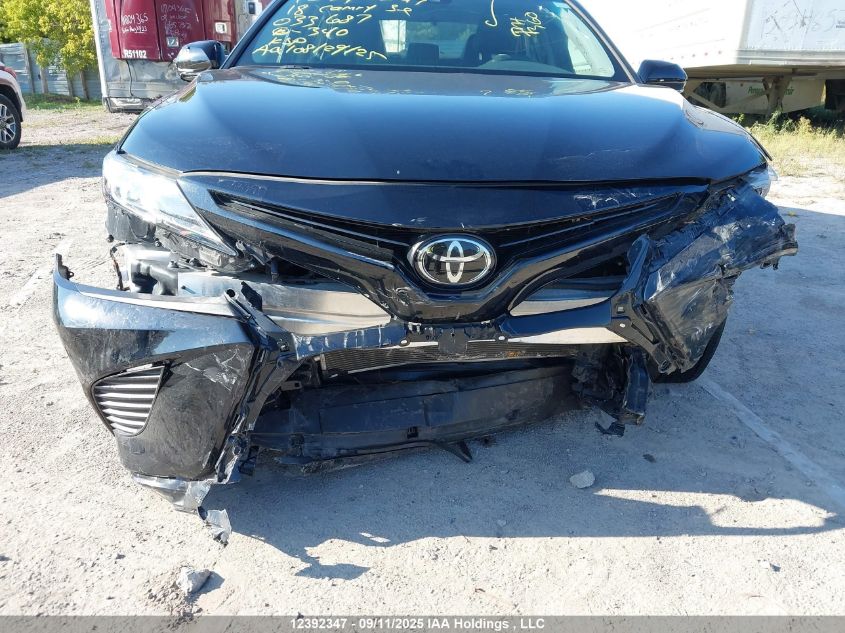 2018 Toyota Camry Se VIN: 4T1B11HK6JU033687 Lot: 12392347