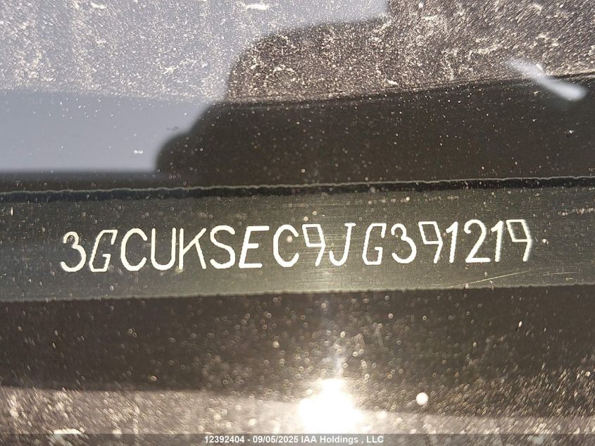 2018 Chevrolet Silverado 1500 1Lz/2Lz VIN: 3GCUKSEC9JG391219 Lot: 12392404