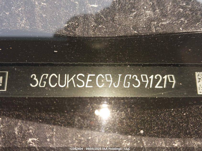 2018 Chevrolet Silverado 1500 1Lz/2Lz VIN: 3GCUKSEC9JG391219 Lot: 12392404
