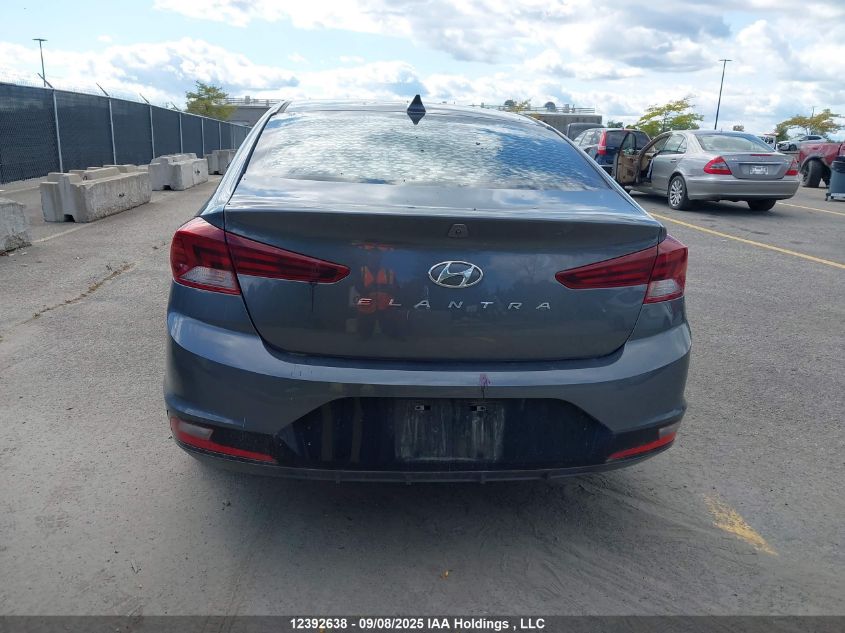 2019 Hyundai Elantra VIN: KMHD84LF1KU738866 Lot: 12392638