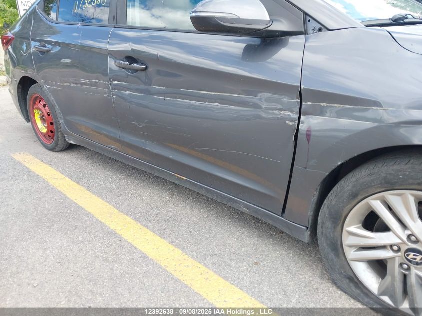 2019 Hyundai Elantra VIN: KMHD84LF1KU738866 Lot: 12392638