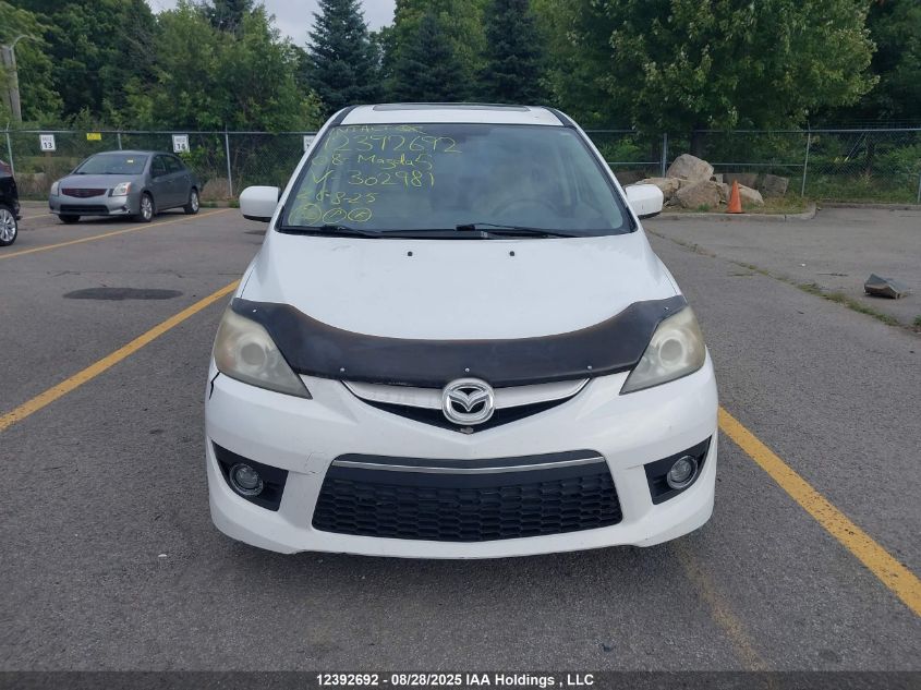 2008 Mazda Mazda5 VIN: JM1CR293480302981 Lot: 12392692