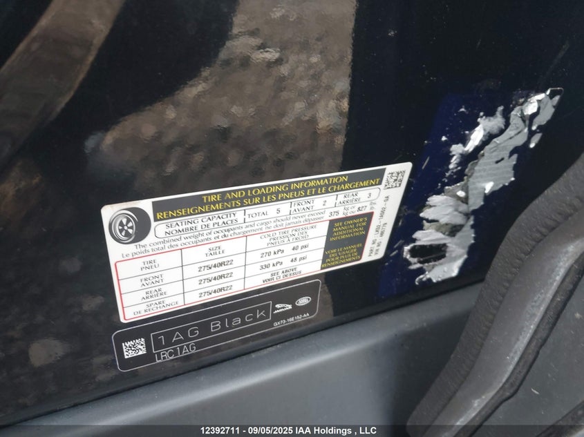 2022 Land Rover Range Rover P400 Westminster VIN: SALGS2RU5NA465779 Lot: 12392711