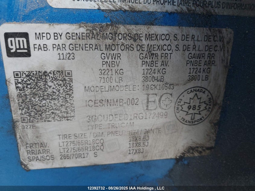 3GCUDFED1RG172499 2024 CHEVROLET SILVERADO photo no. 9