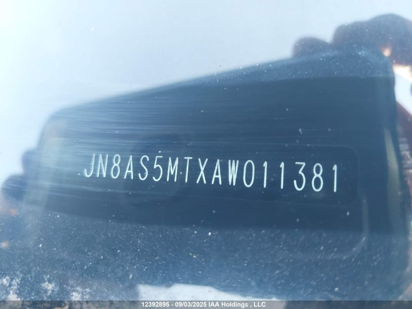 2010 Nissan Rogue VIN: JN8AS5MTXAW011381 Lot: 12392895