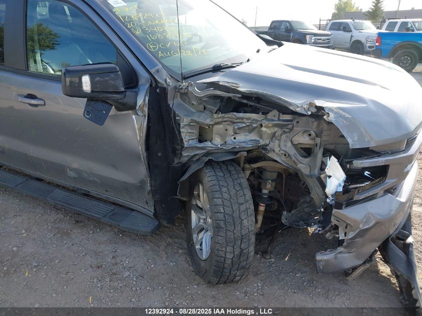 2020 Chevrolet Silverado K1500 Rst VIN: 1GCUYEED3LZ340780 Lot: 12392924