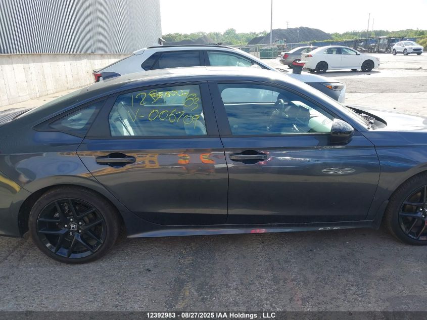 2025 Honda Civic Hybrid VIN: 2HGFE4F88SH006709 Lot: 12392983